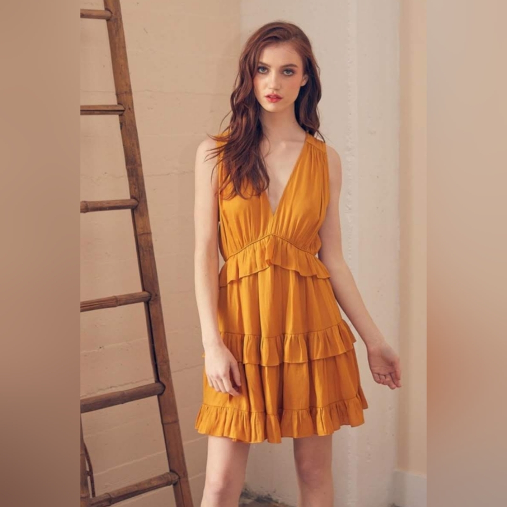 Do + Be Marigold Ruffle Dress